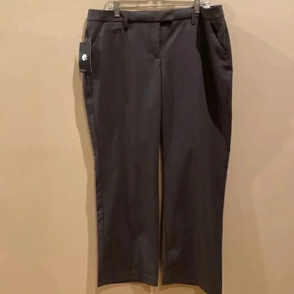 NWT GLORIA VANDERBILT Prudence Stretch Slacks Pants Grey Mountain Size 16 - Picture 7 of 7